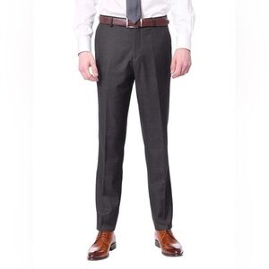 Louis Raphael Men's‎ Slim Fit Gray Dress Pants 36 x 32